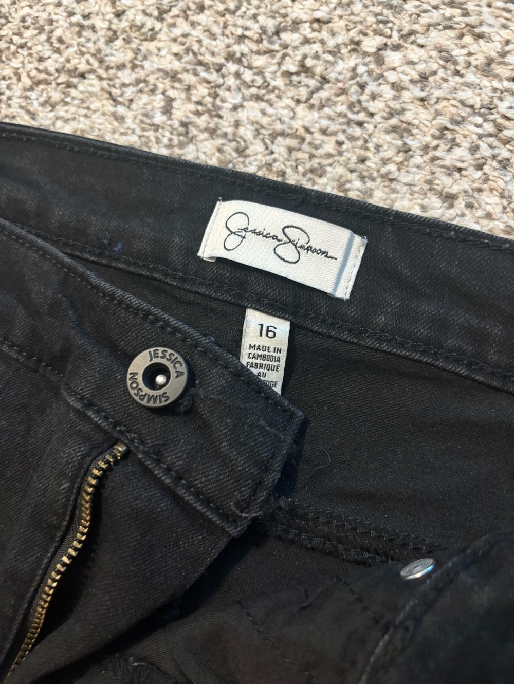 Jessica Simpson Black Denim Skinny Jeans